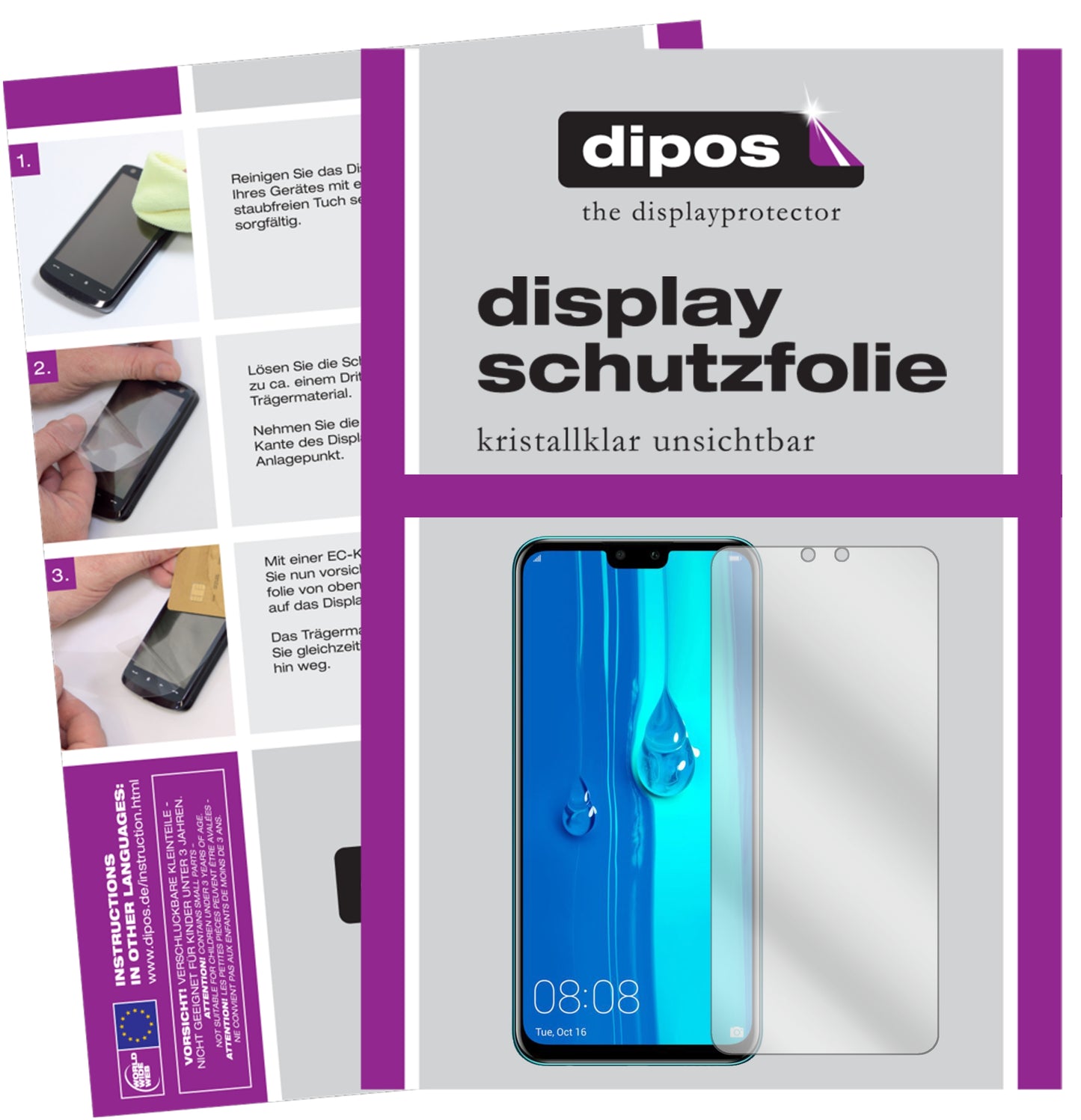 Kristallklare, dünne Schutzfolie: Kratzfest & passgenau für Huawei-Enjoy 9 Plus