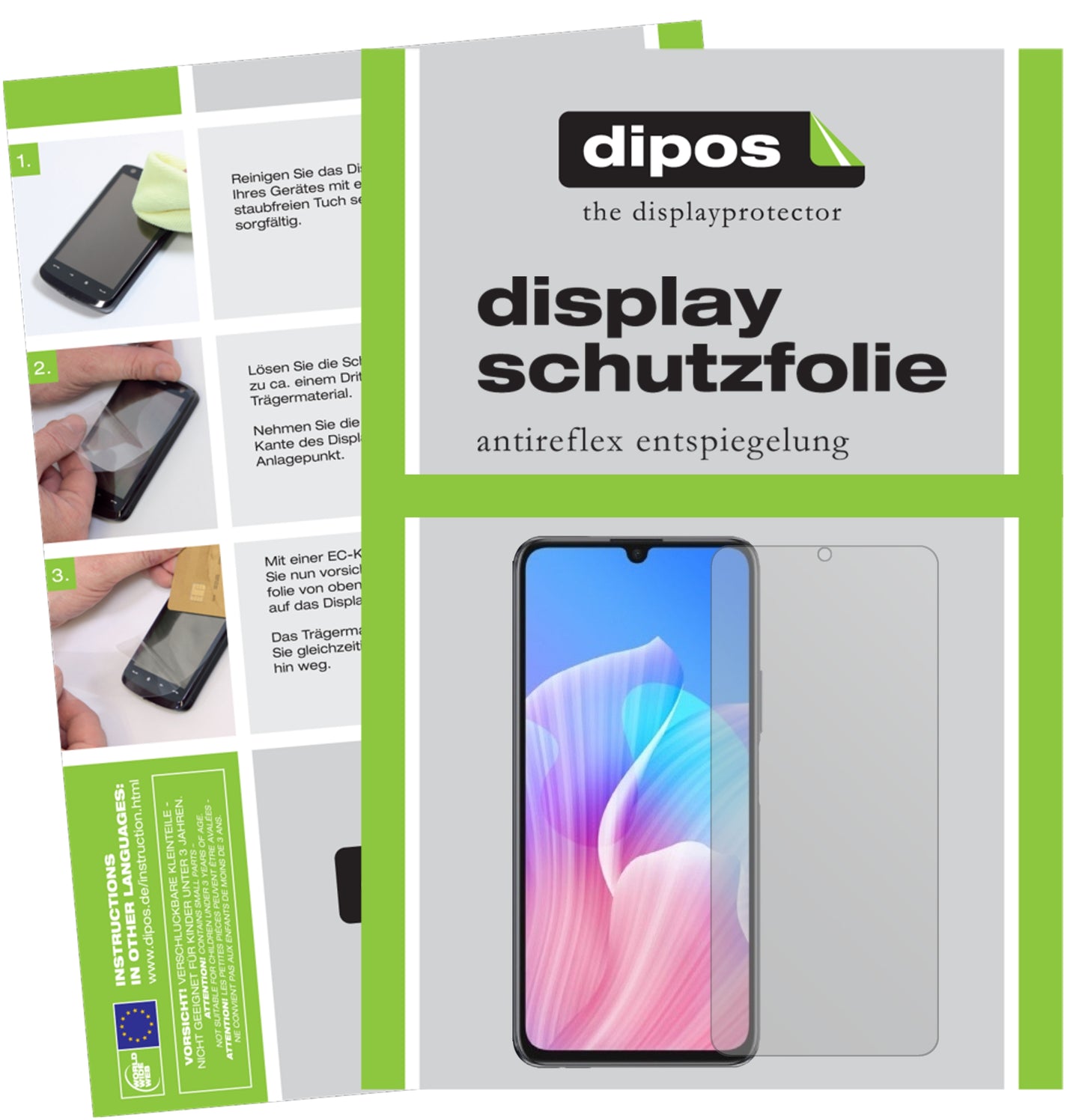 Mattes Panzerglas: Entspiegelte, dünne Folie, Fingerabdruckresistenz und Bildschirmschutz für Huawei-Enjoy Z 5G