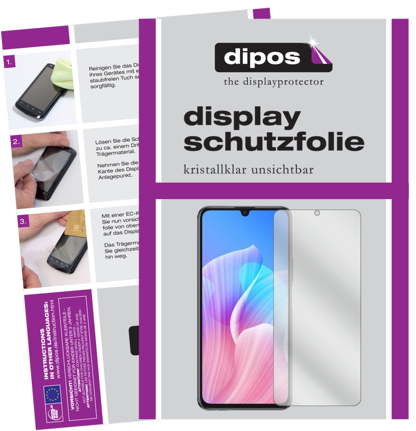 Kristallklare, dünne Schutzfolie: Kratzfest & passgenau für Huawei-Enjoy Z 5G
