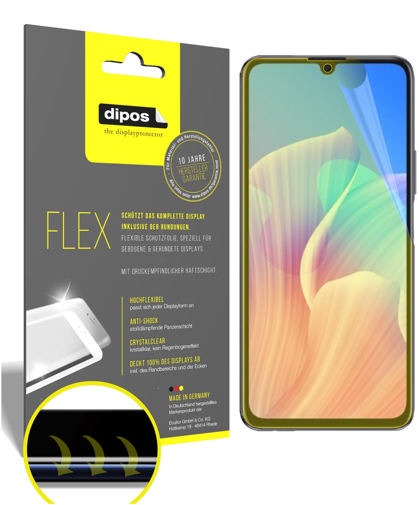 3D Full Cover Displayschutzfolie: Case-freundlicher Schutz mit perfekter Passform für dein Display.