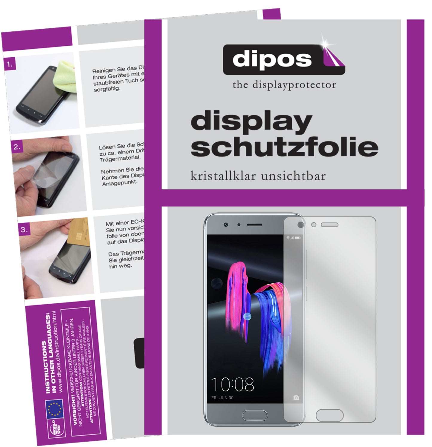 Mattes Panzerglas: Schutz vor Brüchen, Fingerabdrücken und Bildschirmblendung für Huawei-Honor 9