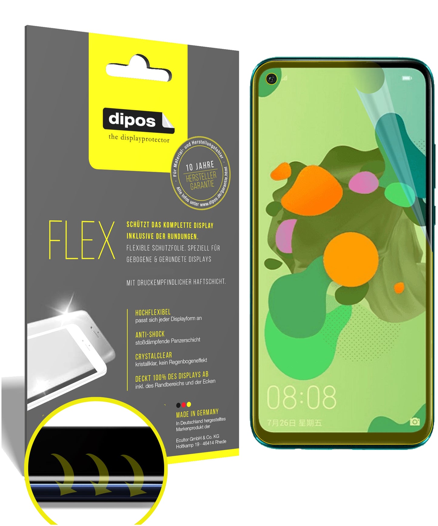 3D Full Cover Displayschutzfolie: Case-freundlicher Schutz mit perfekter Passform für dein Display.