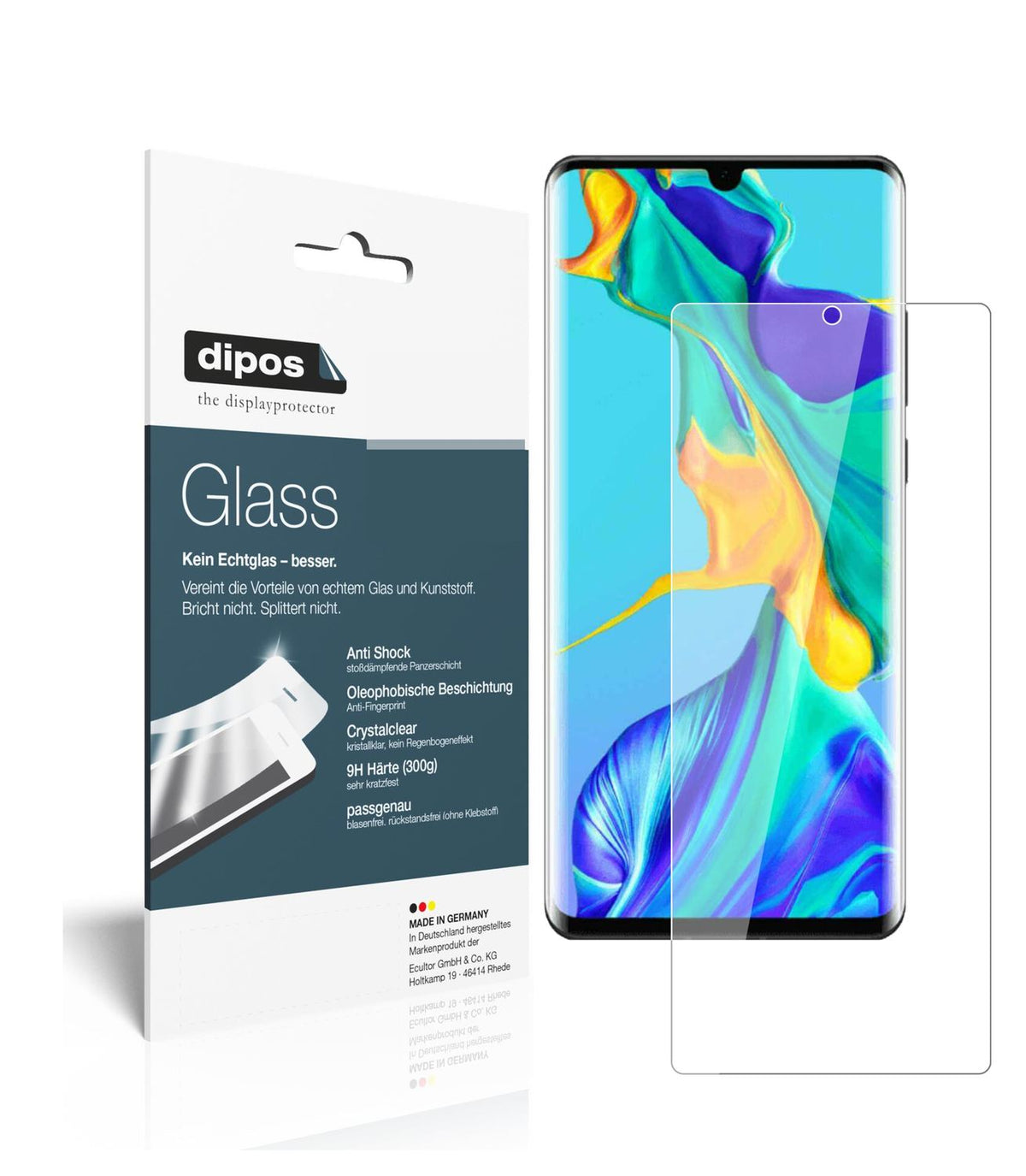 Perfekte Passform und ultimative Qualität: Unser 9H Panzerglas bietet Schutz für Huawei-P30 Pro New Edition