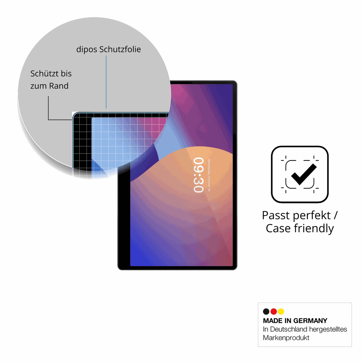 2x Screen Protector for IMIN Swan 1k 15.6 Zoll Flexible Glass 9H dipos