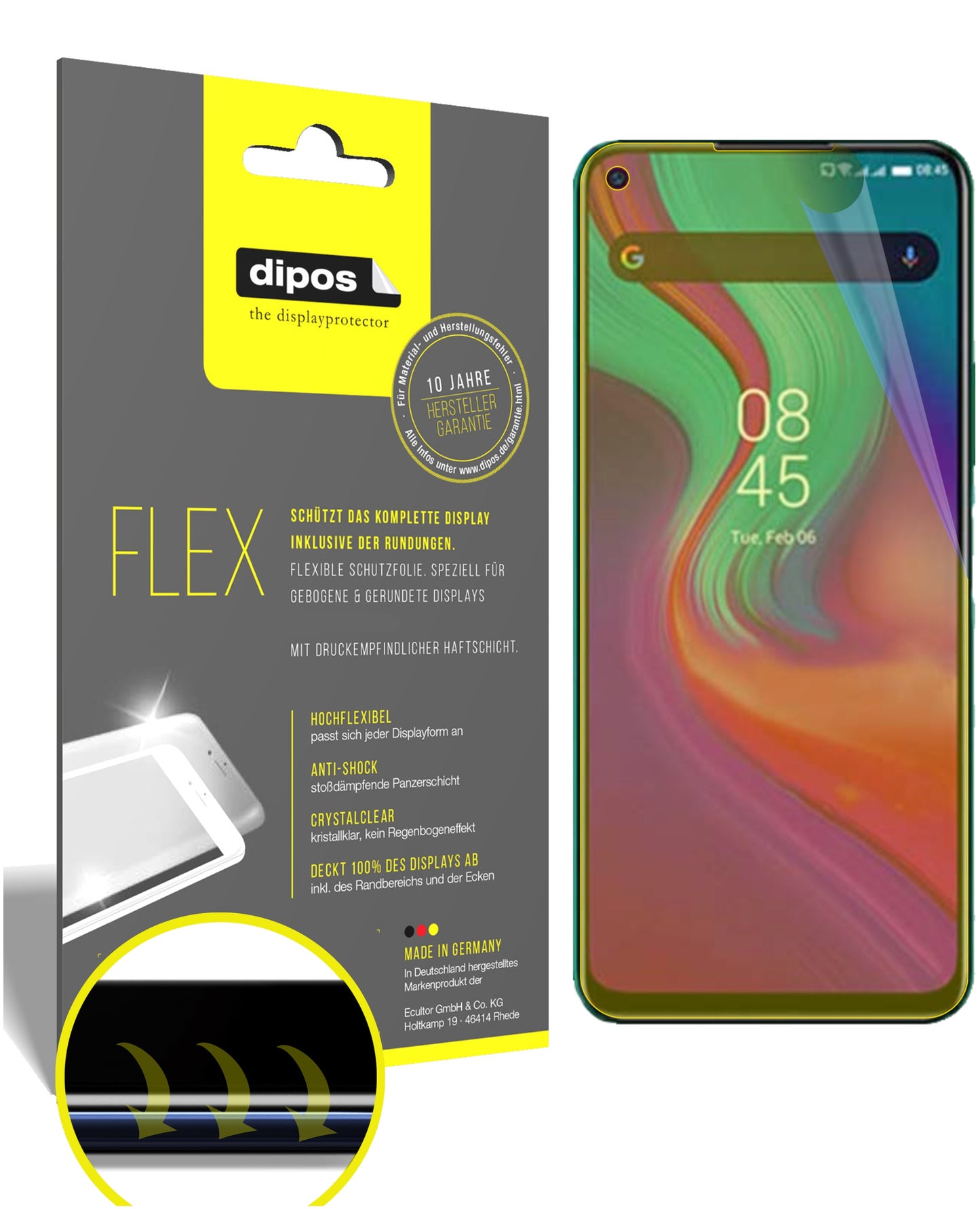 3D Full Cover Displayschutzfolie: Case-freundlicher Schutz mit perfekter Passform für dein Display.