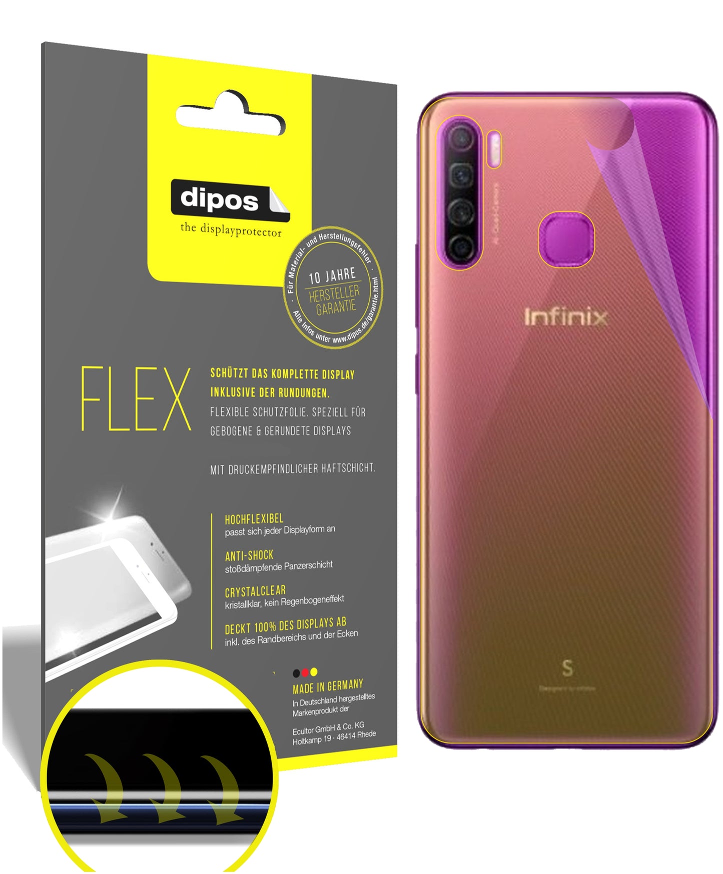 3D Full Cover Displayschutzfolie: Case-freundlicher Schutz mit perfekter Passform für dein Display.