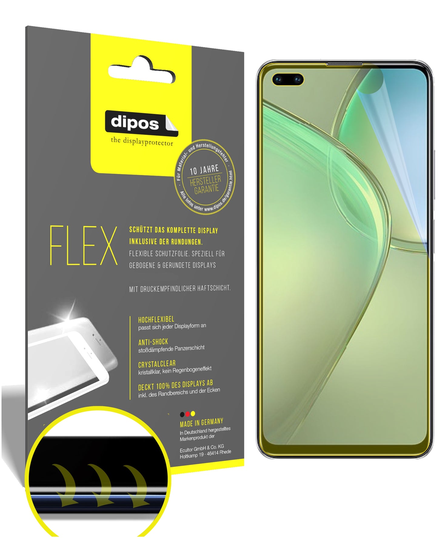 3D Full Cover Displayschutzfolie: Case-freundlicher Schutz mit perfekter Passform für dein Display.