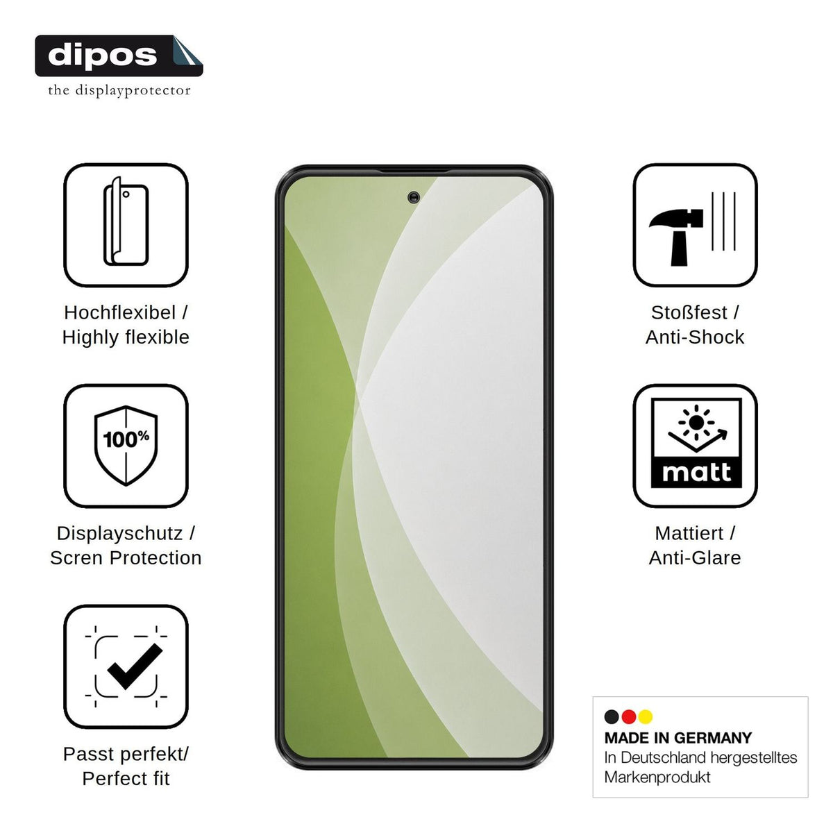 2x Full Cover matte Film for JoyHandy Pova 7 Pro Screen Protector Anti-Shock