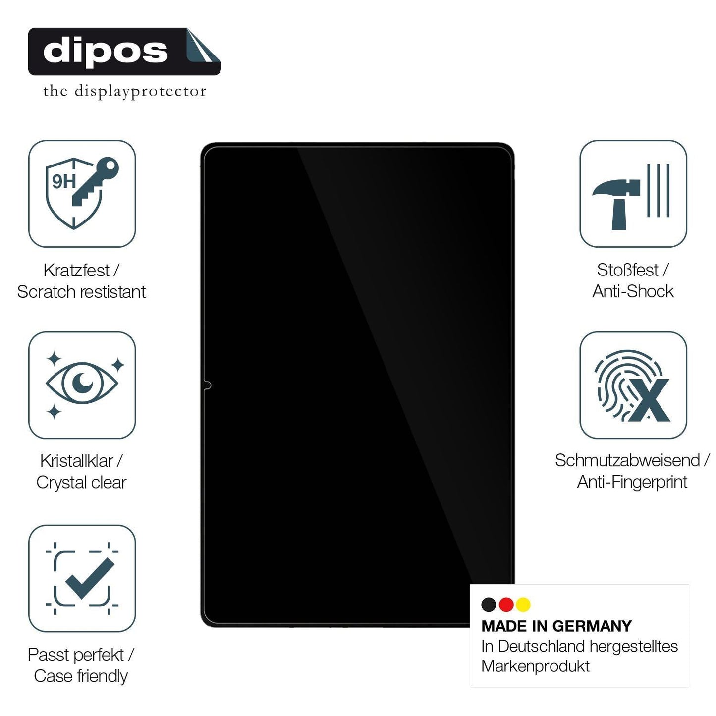 2x 9H Schutzfolie für Samsung Galaxy Tab S9+ Panze (7)