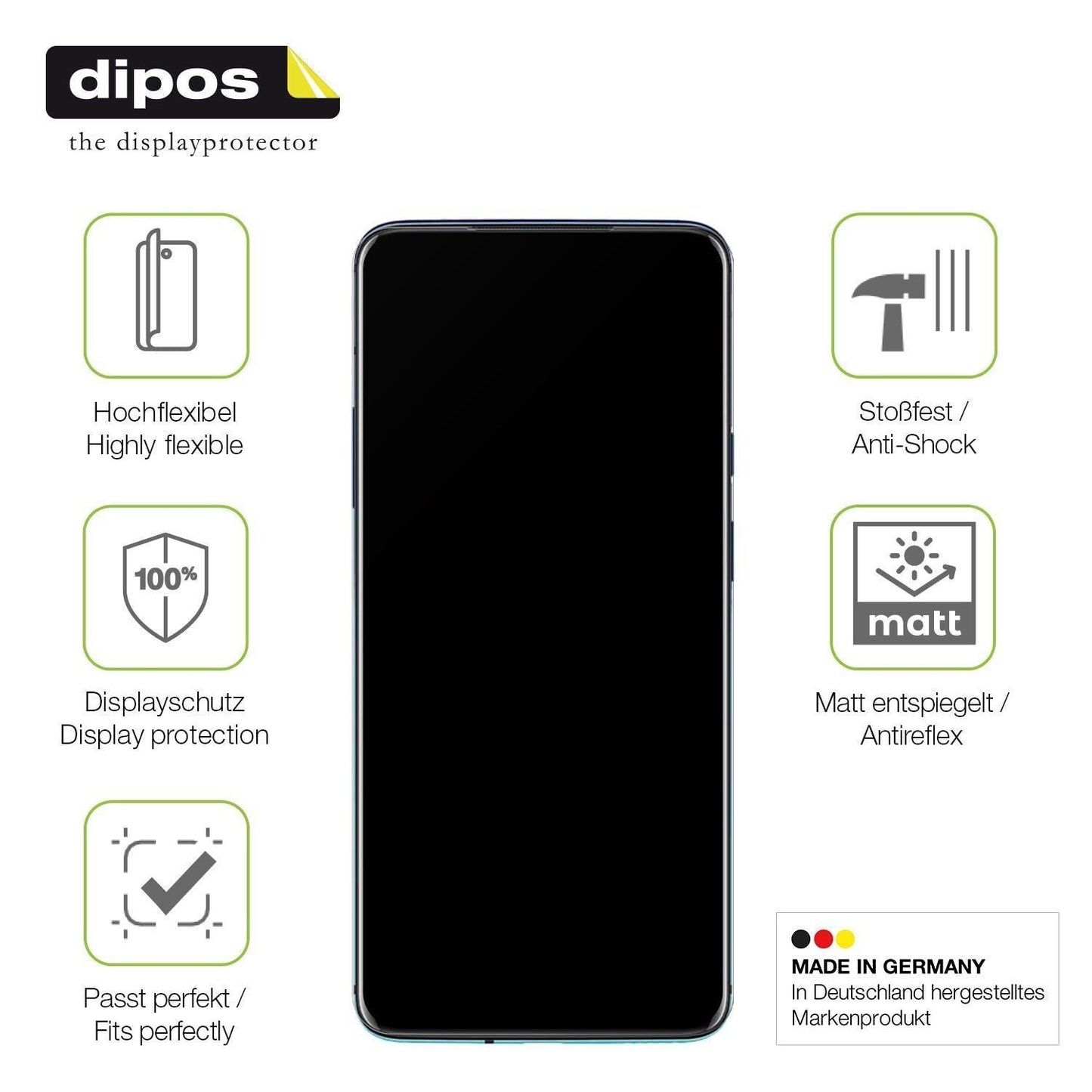 2x Full Cover Schutzfolie matt für OnePlus 7T Pro (7)