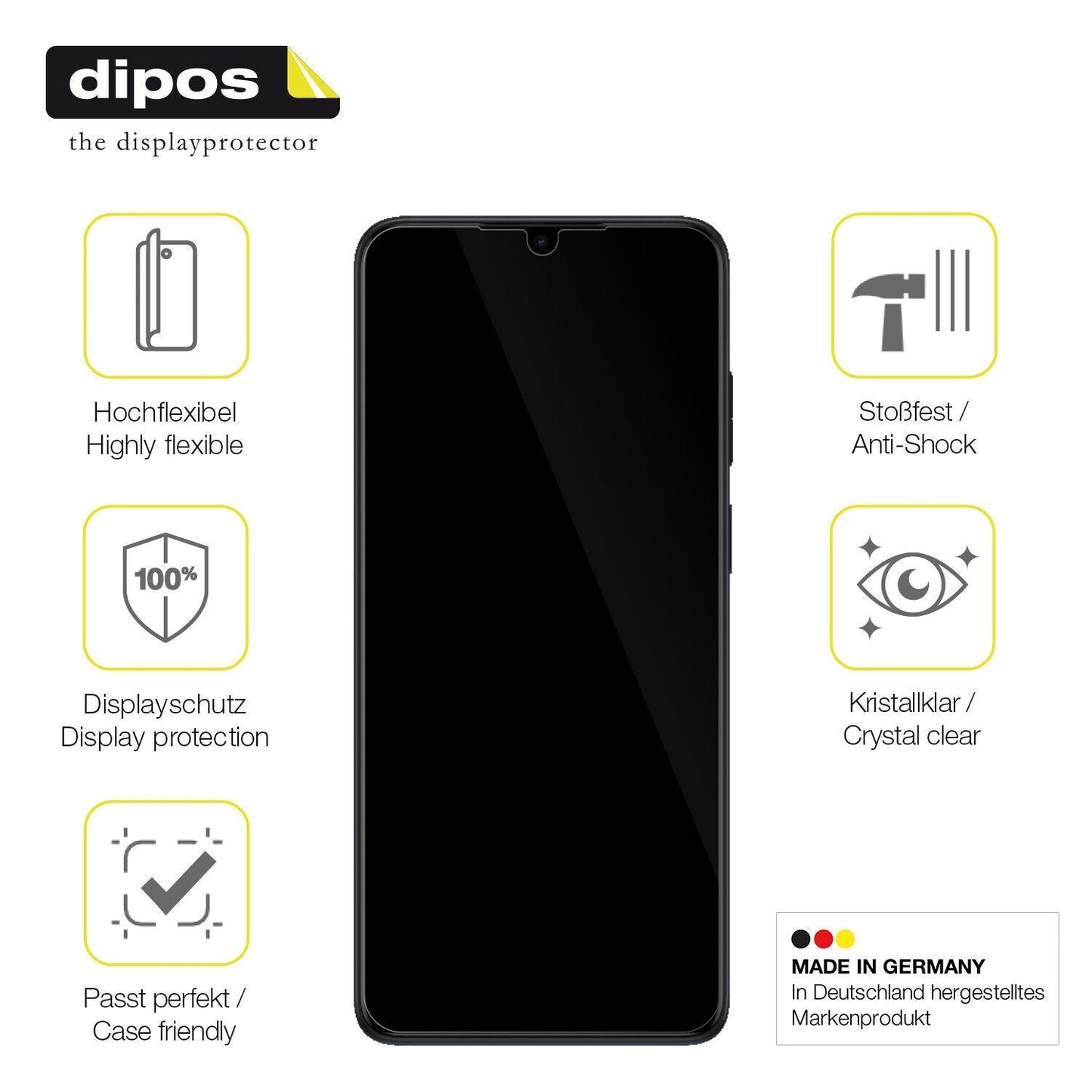 1x 3D Full Cover Schutzfolie für Motorola Moto E22 (7)