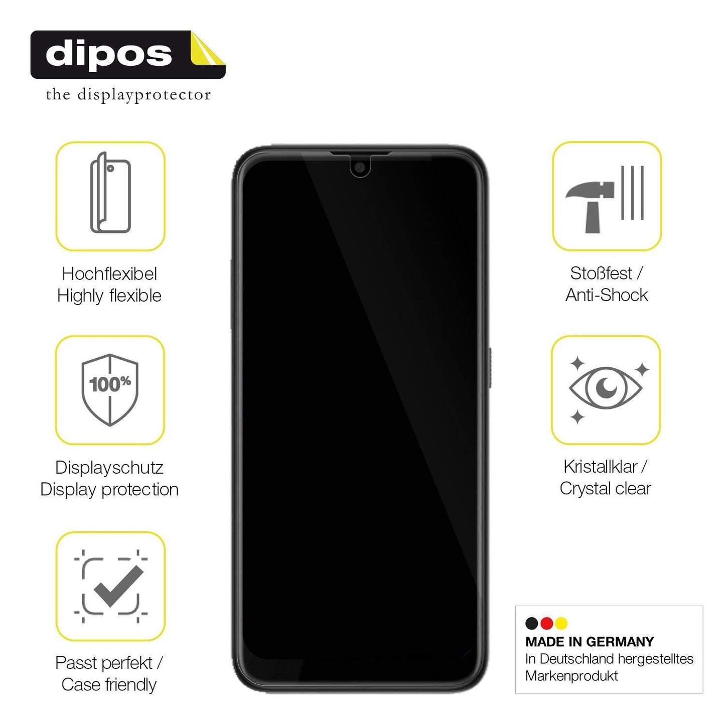 2x 3D Full Cover Schutzfolie für HTC Wildfire E1 P (7)