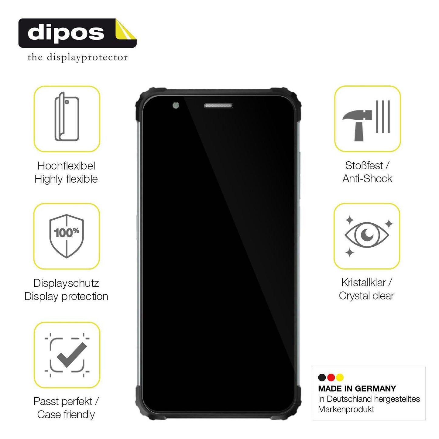 2x 3D Full Cover Schutzfolie für Blackview BV6600E (7)