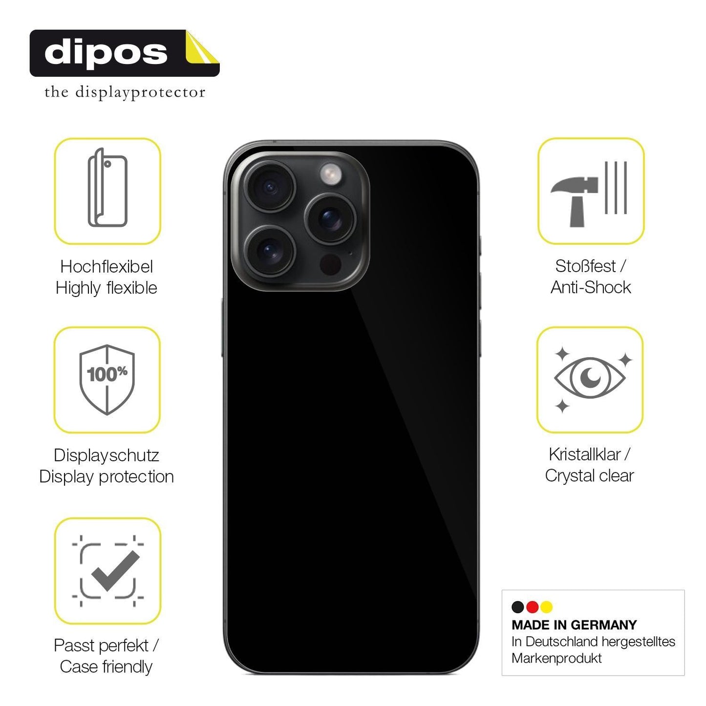 2x 3D Full Cover Schutzfolie für Apple iPhone 16 P (7)