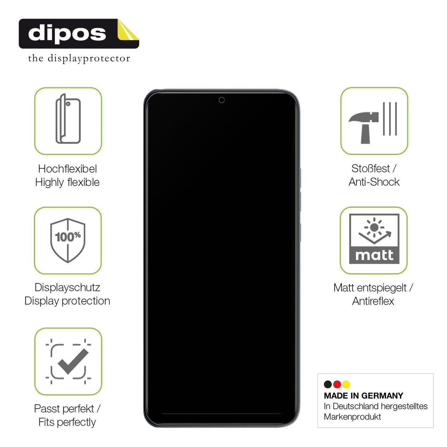 2x Full Cover Schutzfolie matt für BLU G44+ (7)