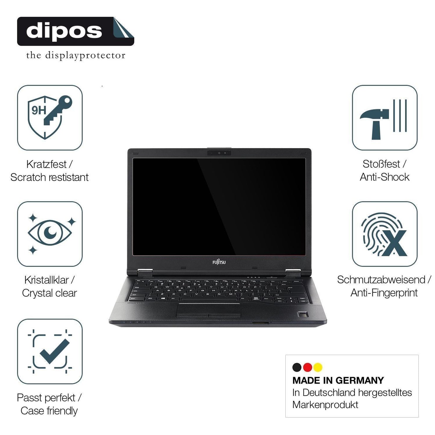 2x 9H Schutzfolie für Fujitsu Lifebook E449 14 Zol (7)