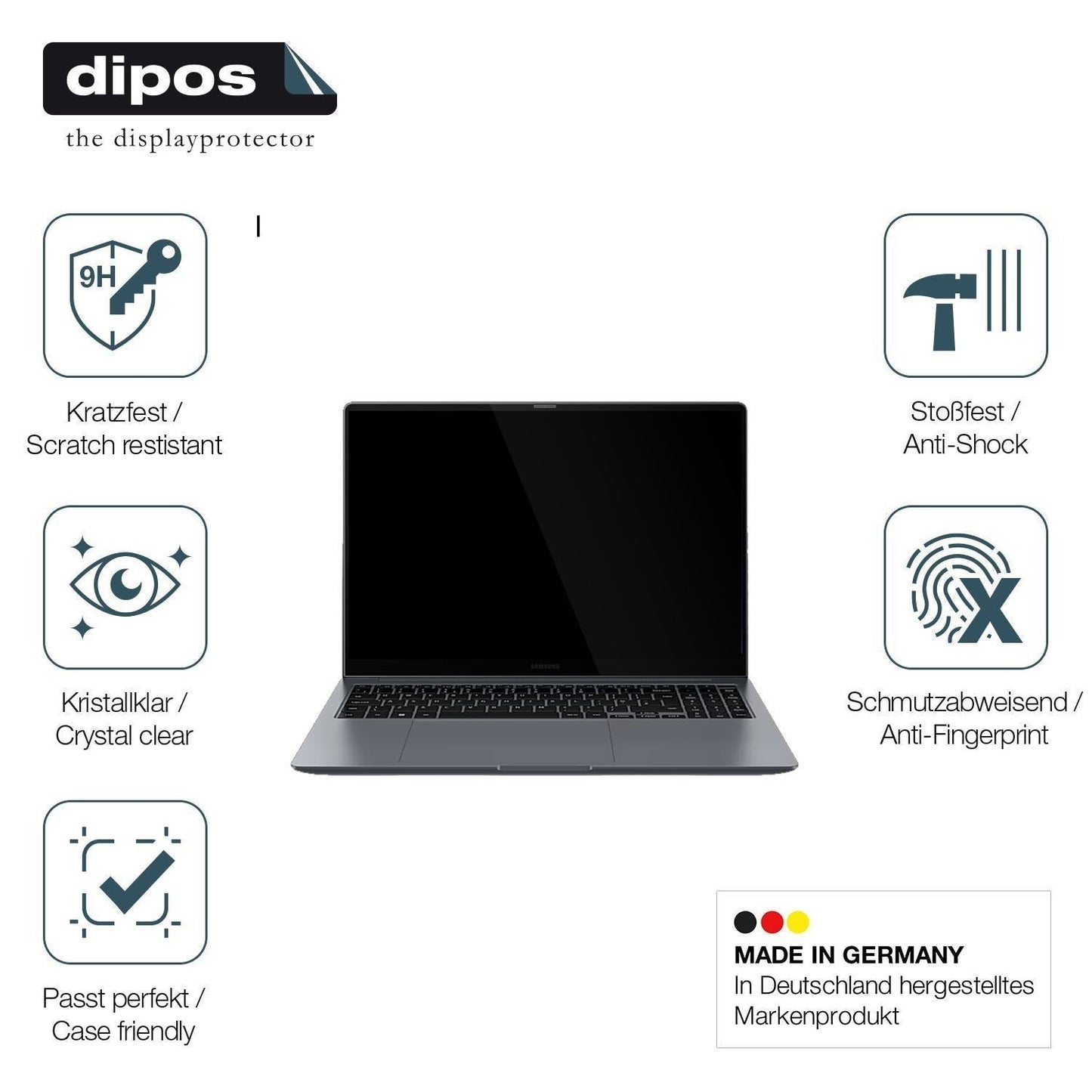 2x 9H Schutzfolie für Samsung Galaxy Book 4 Pro 16 (7)