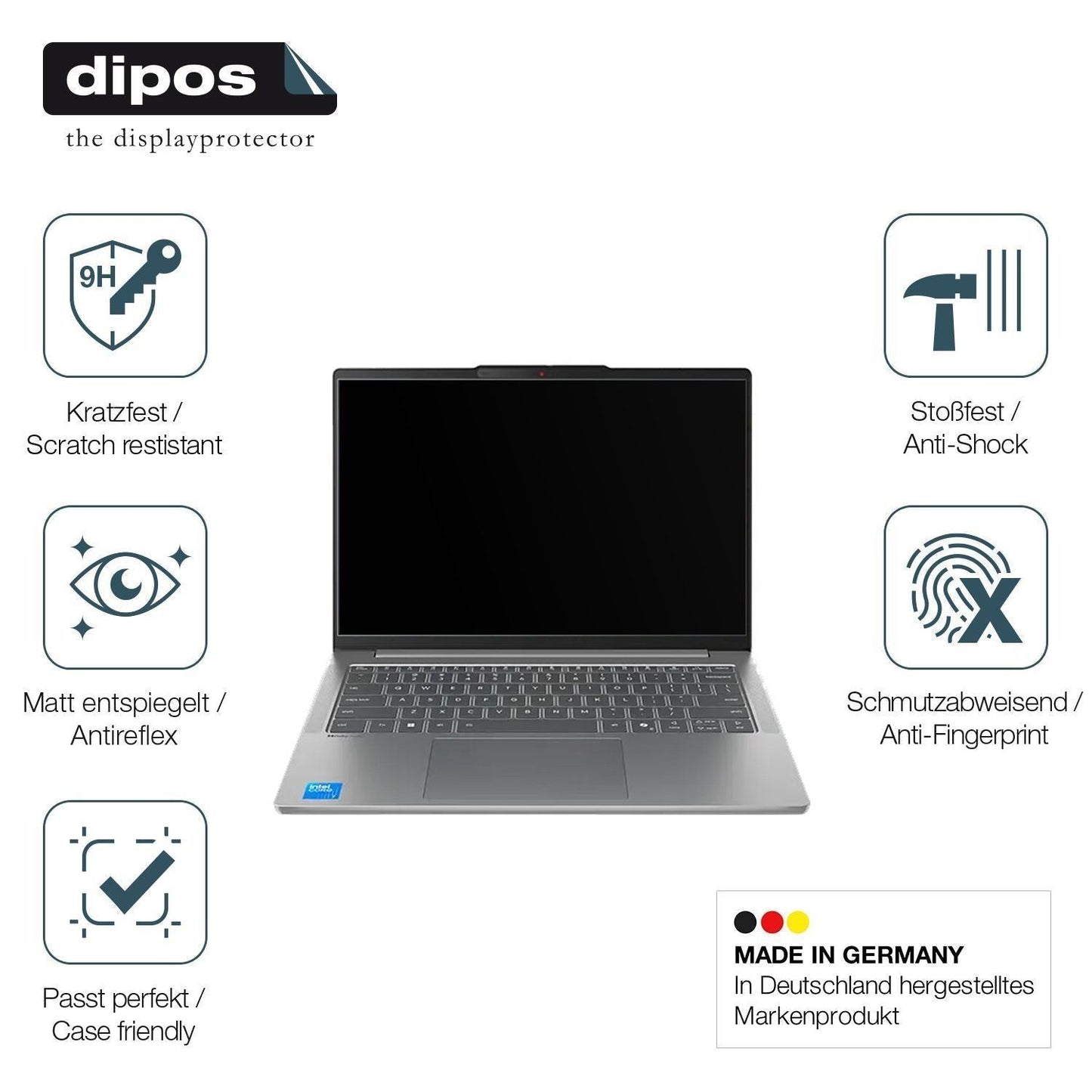 2x 9H Schutzfolie matt für Lenovo IdeaPad Slim 5i (7)