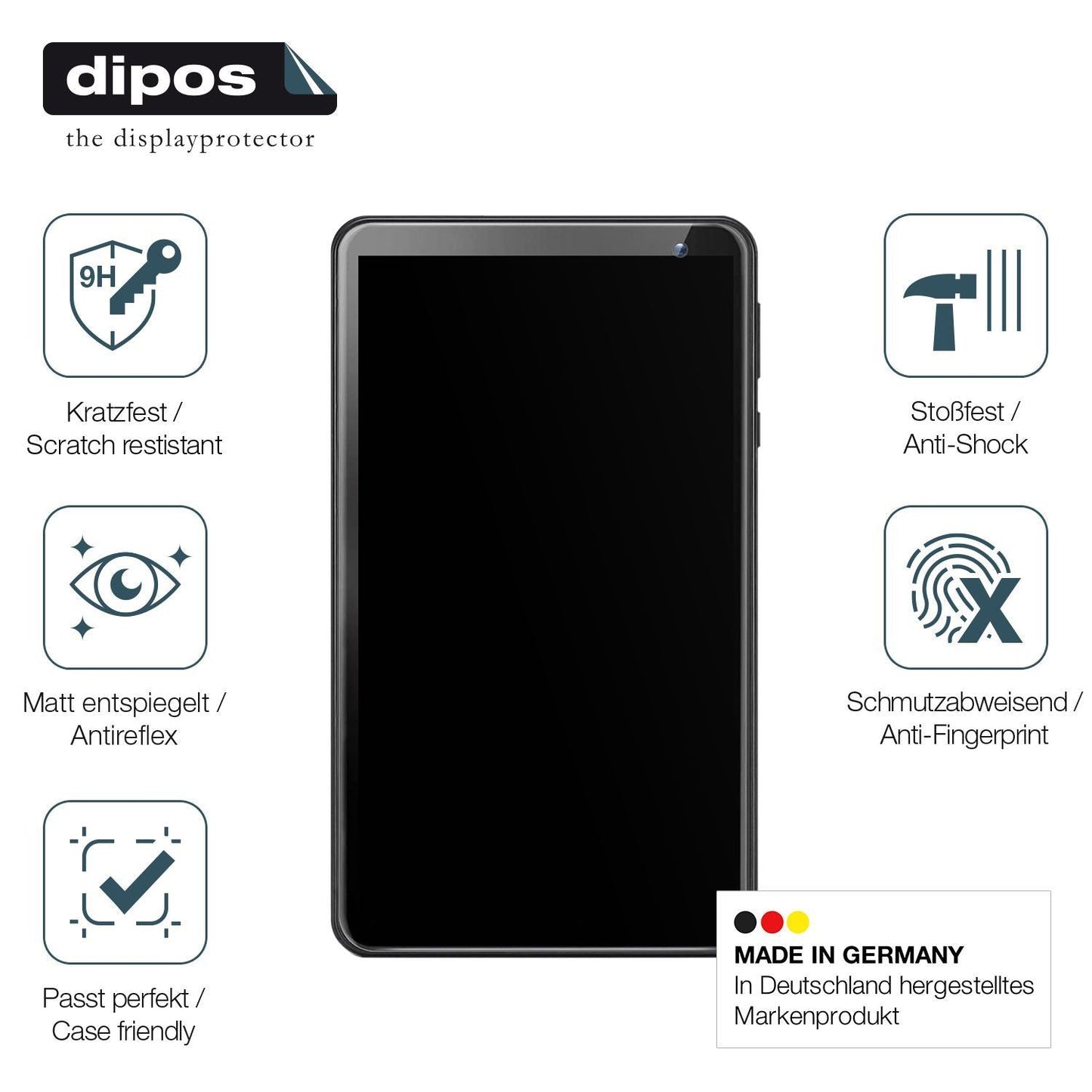 2x 9H Schutzfolie matt für qunyiCo Playstore 7 Zol (7)