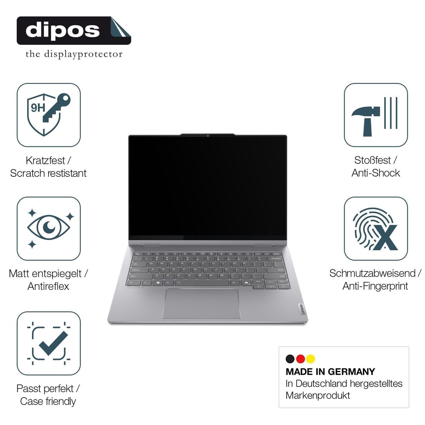 2x 9H Schutzfolie matt für Lenovo ThinkBook 14 2-i (7)