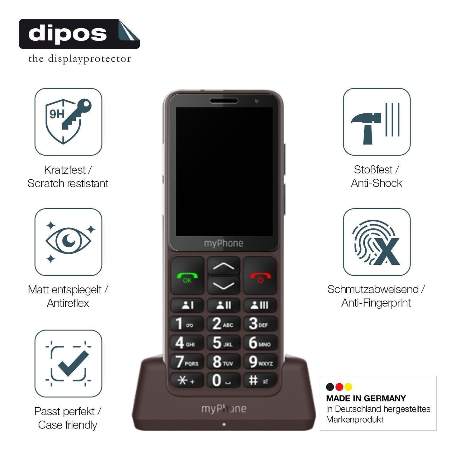 2x 9H Schutzfolie matt für myPhone Bueno LTE Panze (7)