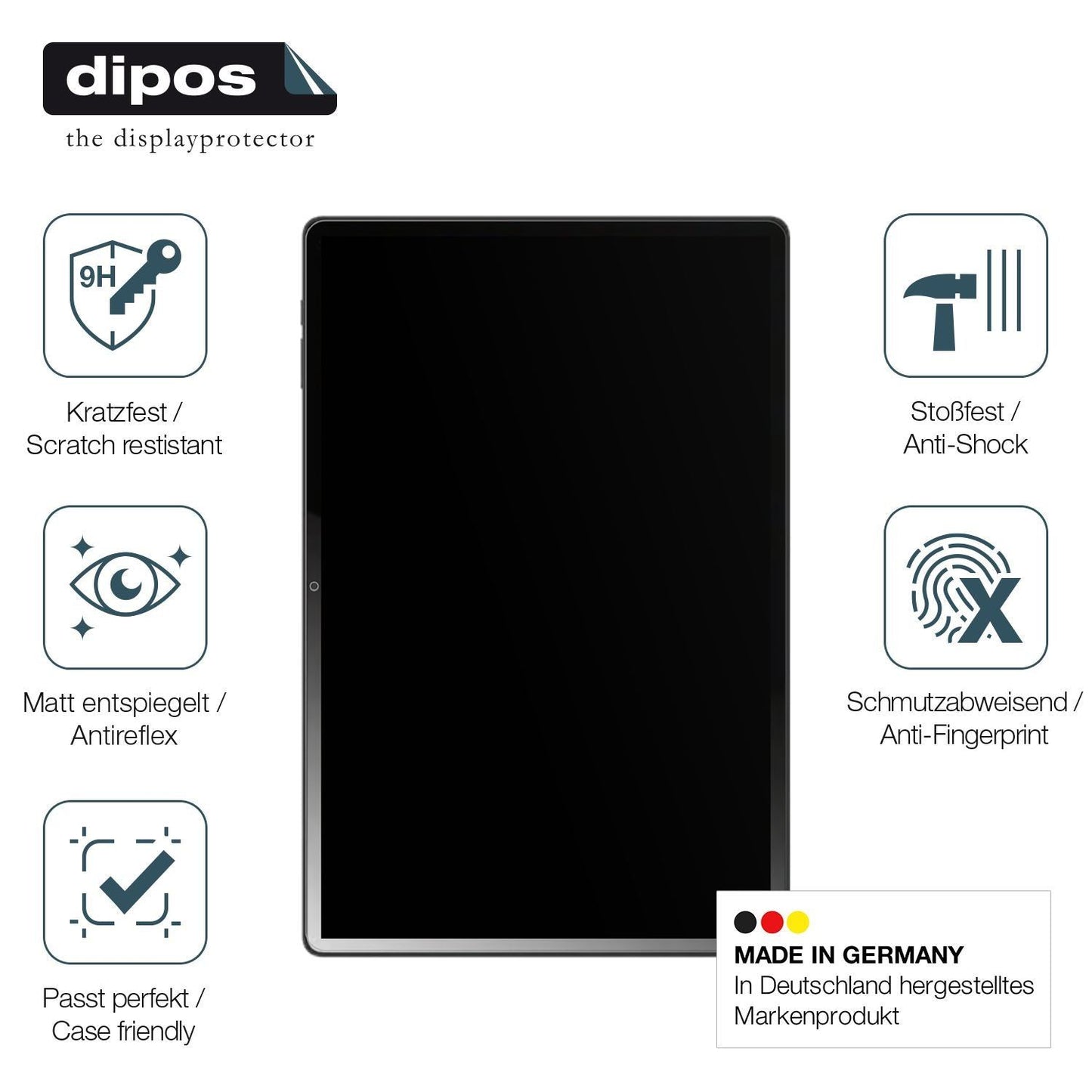 2x 9H Schutzfolie matt für Logicom Tab XXL 14 Panz (7)
