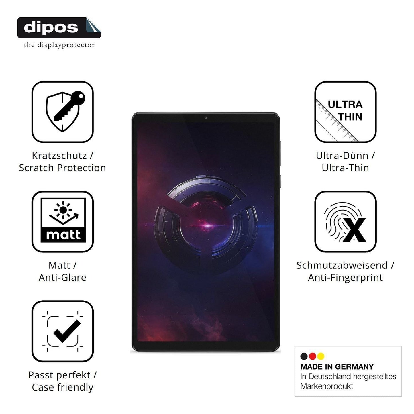 2x Schutzfolie matt für Lenovo Legion Tab 8.8 Gen (7)