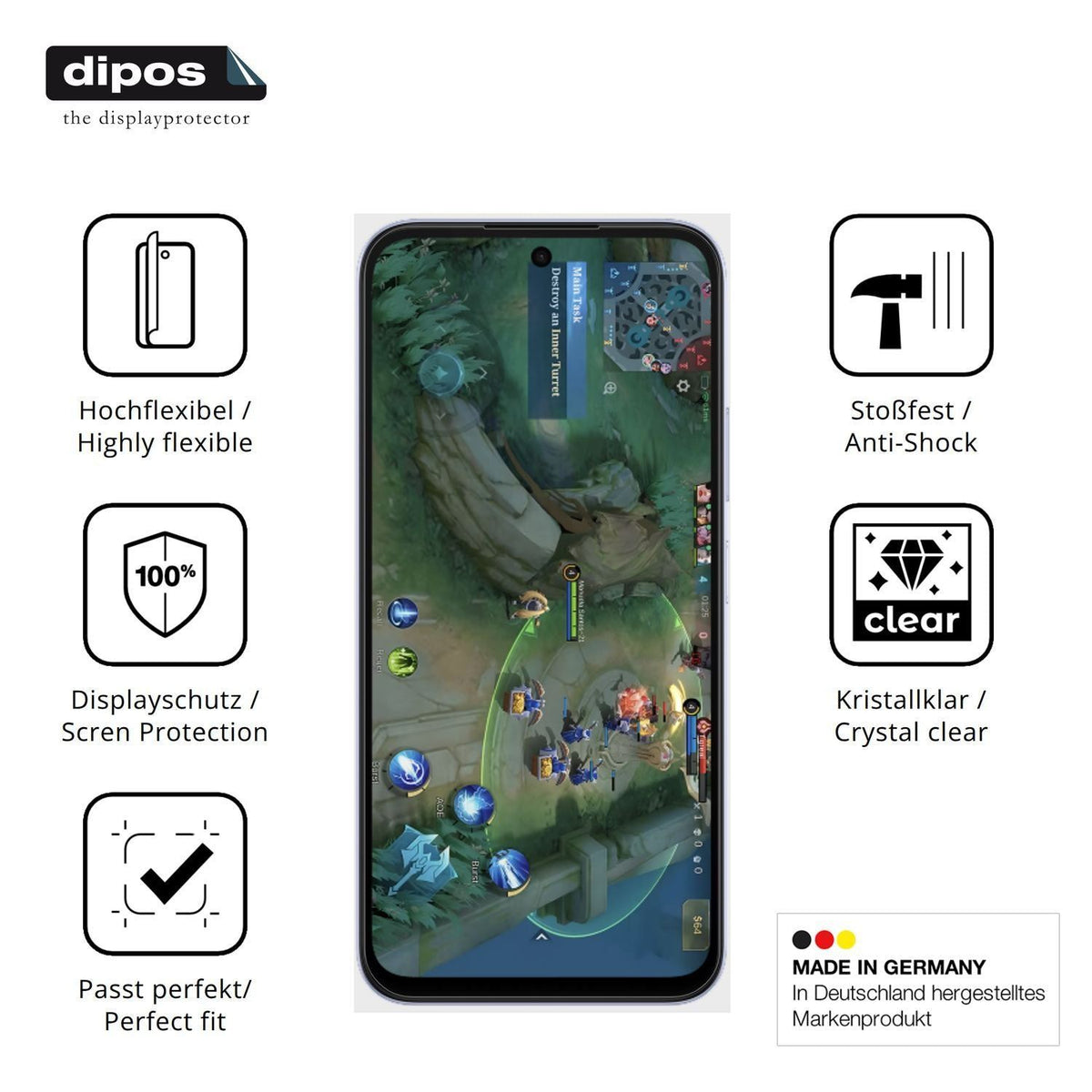 2x 3D Full Cover Schutzfolie für Oppo A6k (7)