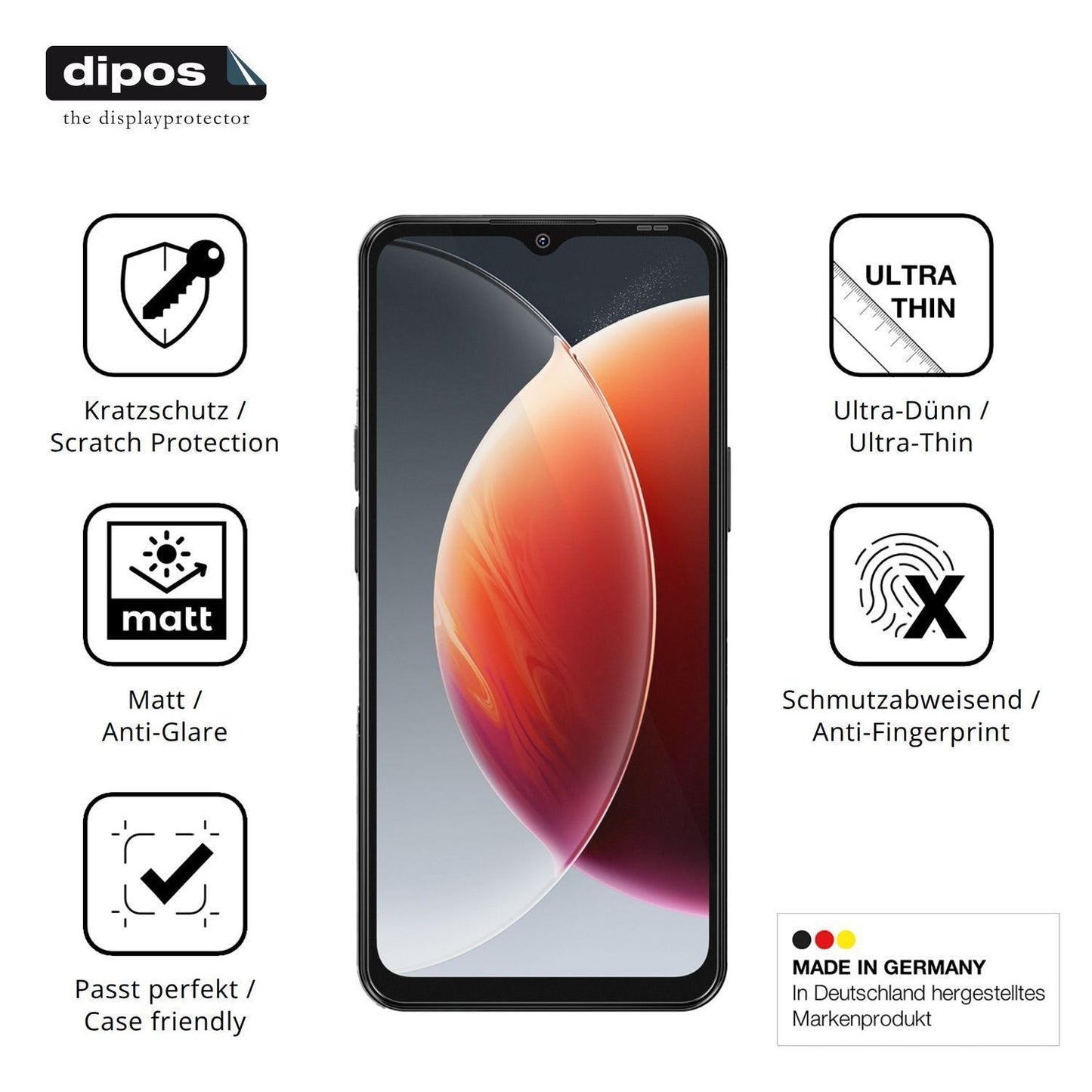 4x Schutzfolie matt für Blackview Wave 7C Display- (7)