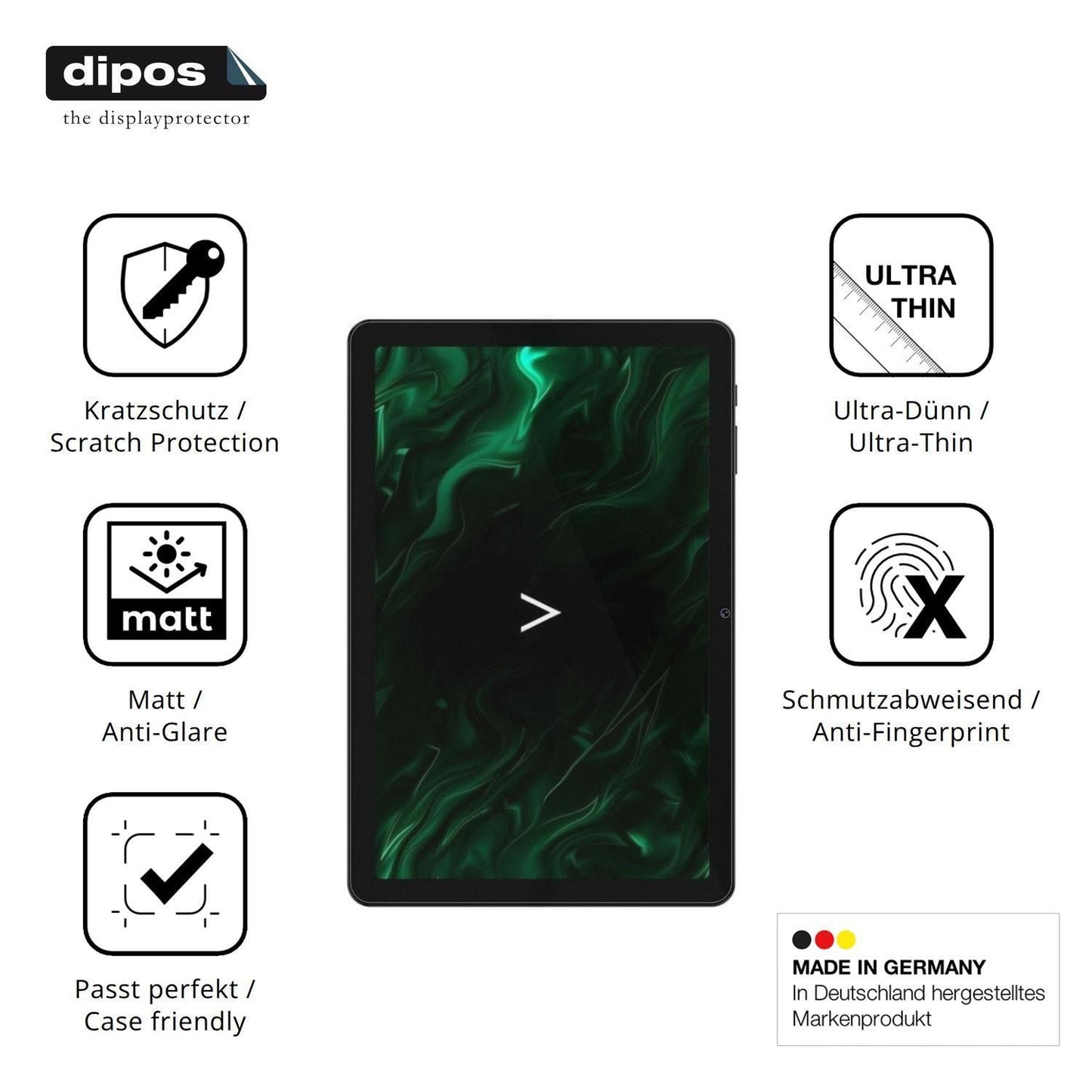 2x Schutzfolie matt für Digma Pro Zoom Display-Sch (7)