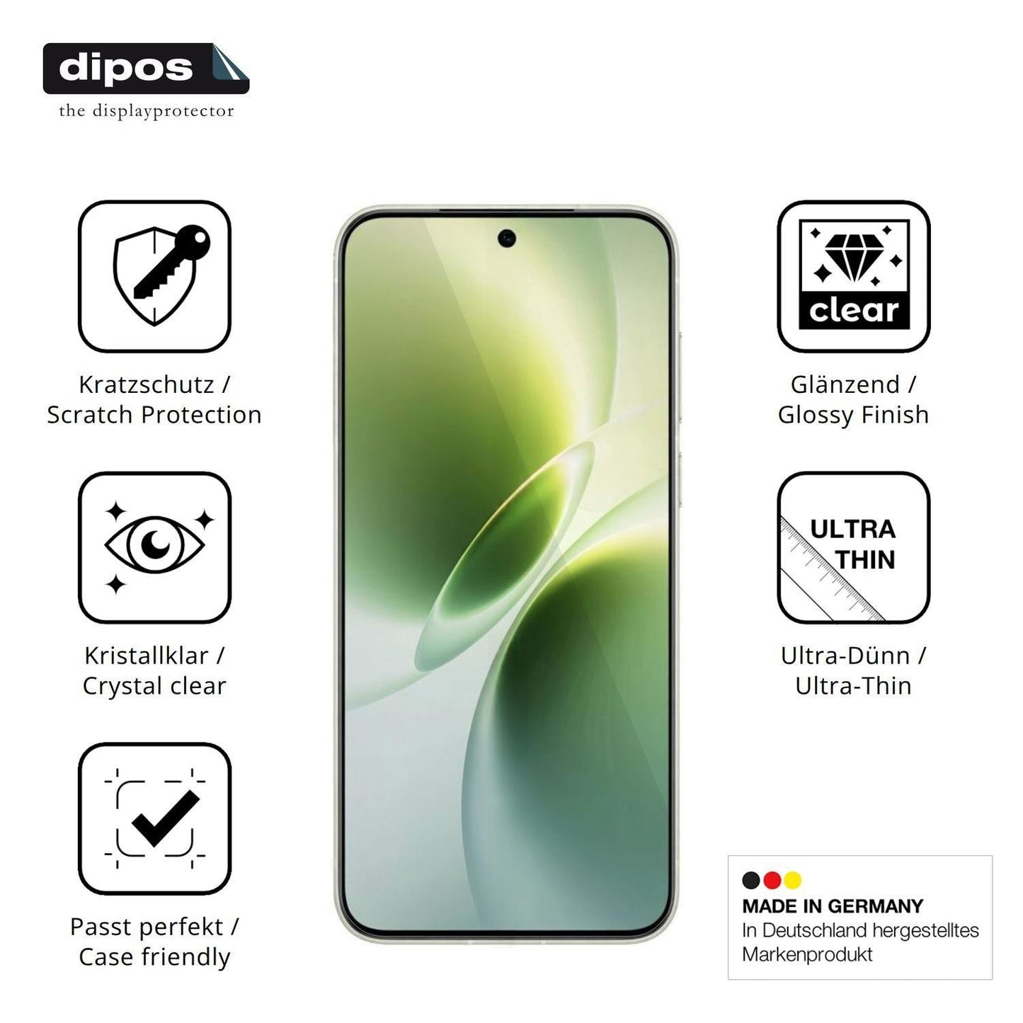 4x Schutzfolie klar für Vivo X300s Display-Schutzf (7)