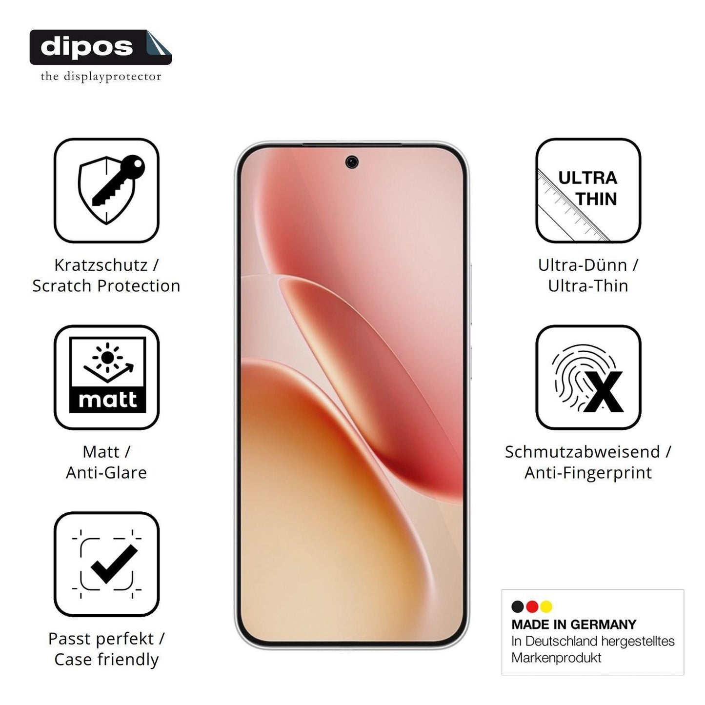 4x Schutzfolie matt für iQOO Z11 Display-Schutzfol (7)