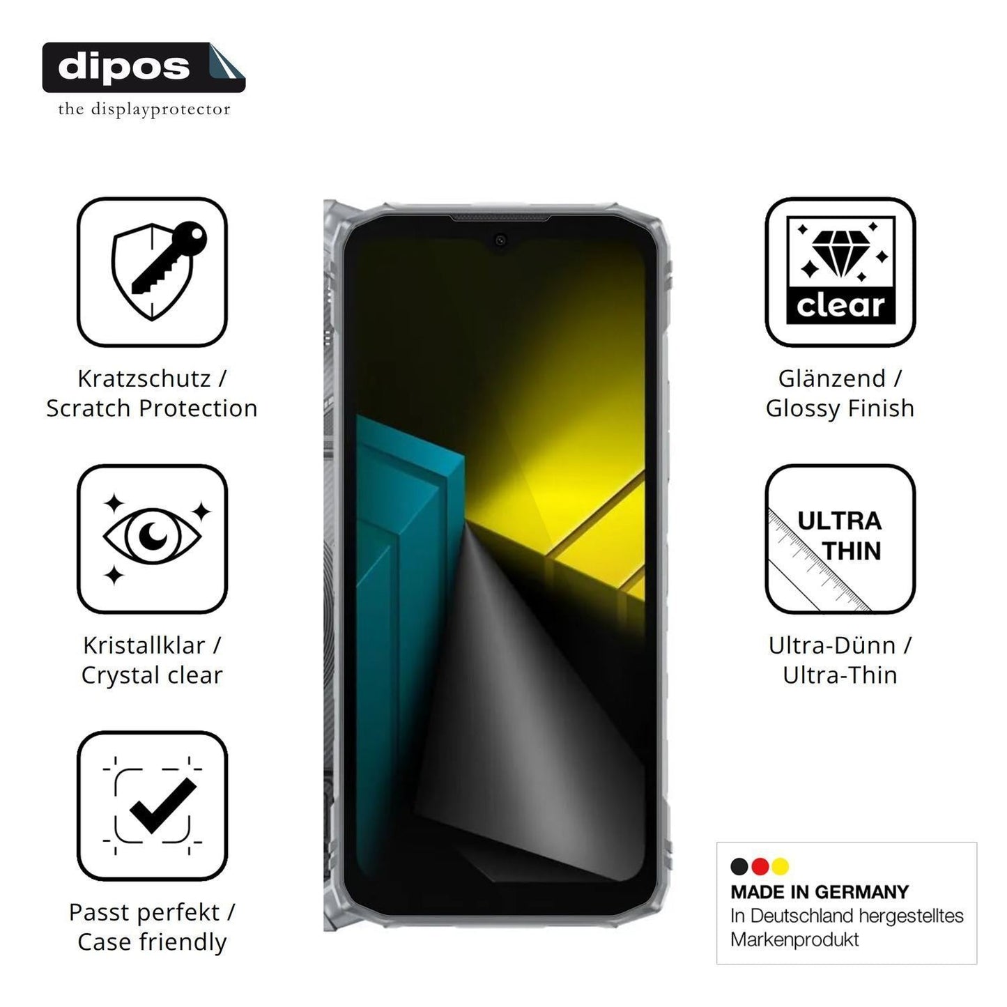 4x Schutzfolie klar für DOOGEE Blade10 Ultra Energ (7)