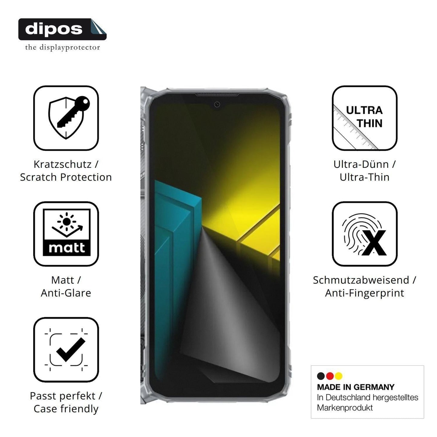 4x Schutzfolie matt für DOOGEE Blade10 Ultra Energ (7)