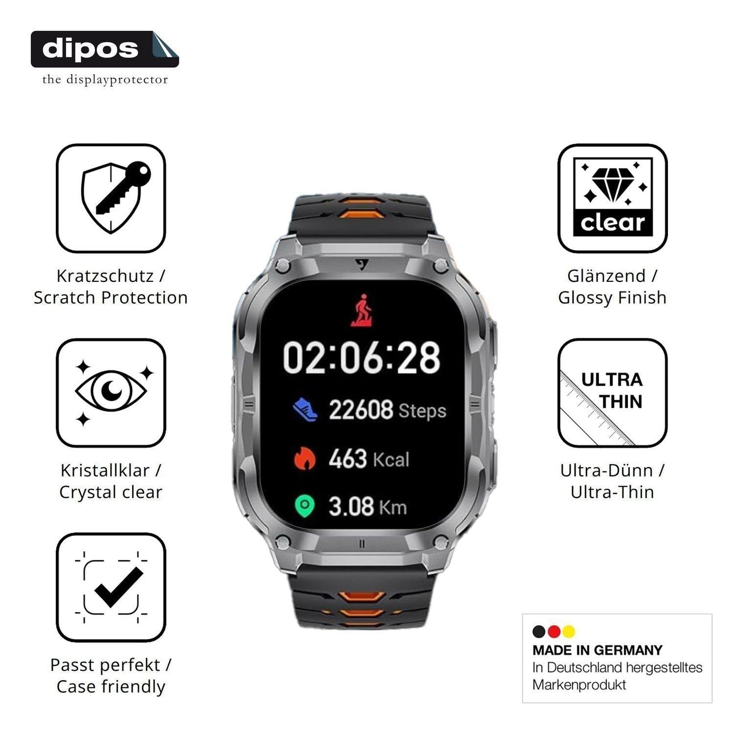 6x Schutzfolie klar für LIGE EF22 Display-Schutzfo (7)