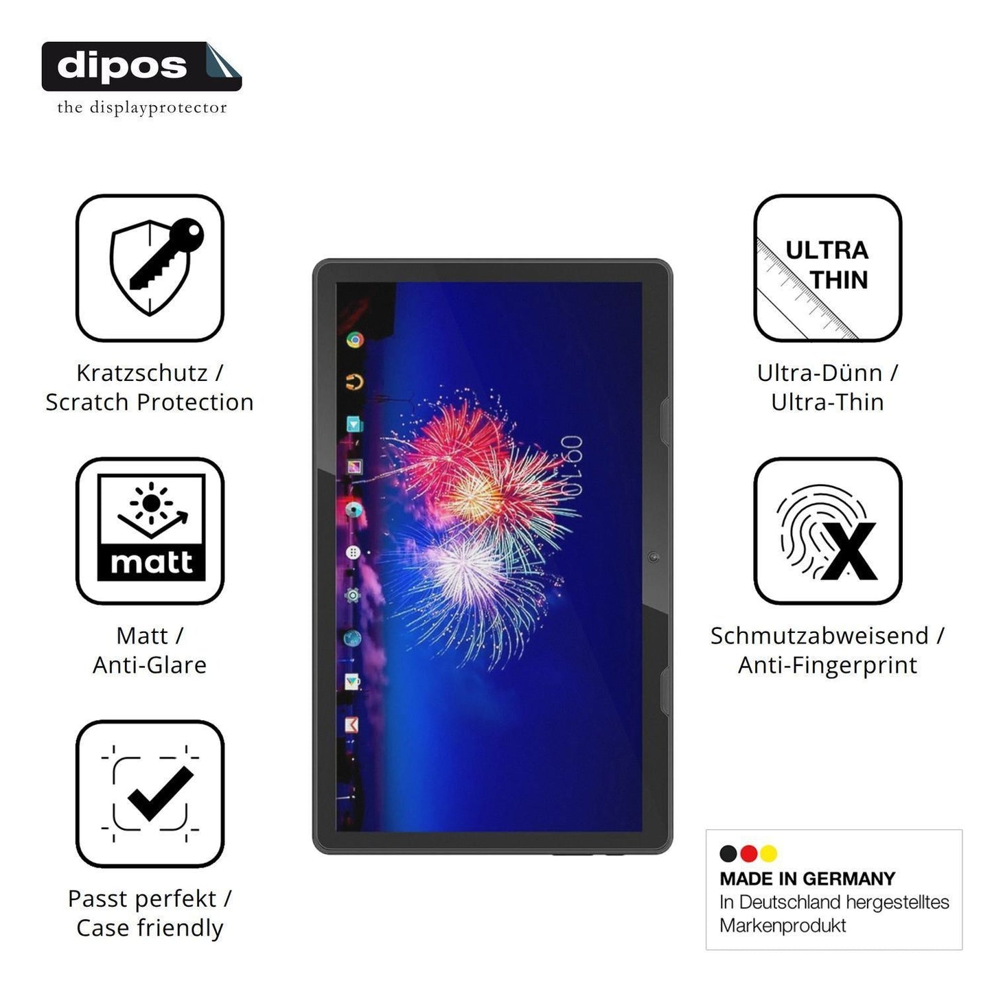 2x Schutzfolie matt für Xoro MegaPAD 1333 Display- (7)