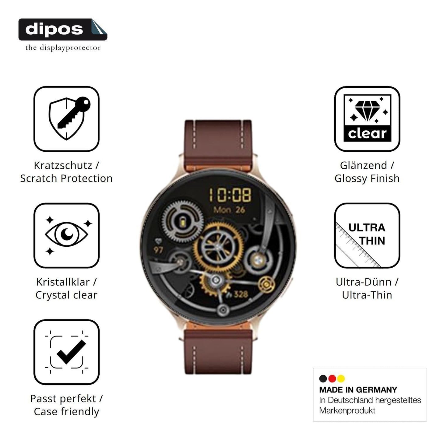 6x Schutzfolie klar für SWZEC Zeus One Display-Sch (7)