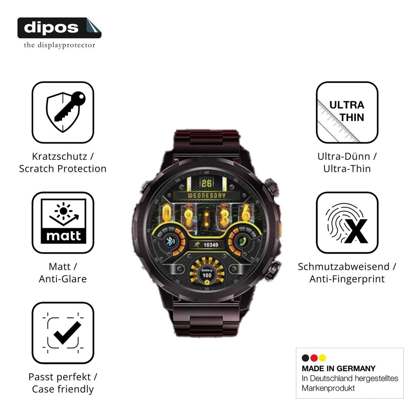 6x Schutzfolie matt für BENYAR SMART EF20 Display- (7)