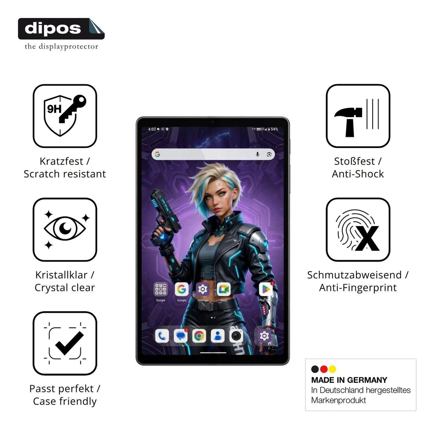 2x 9H Schutzfolie für Alldocube iPlay 80 mini Ultr (7)