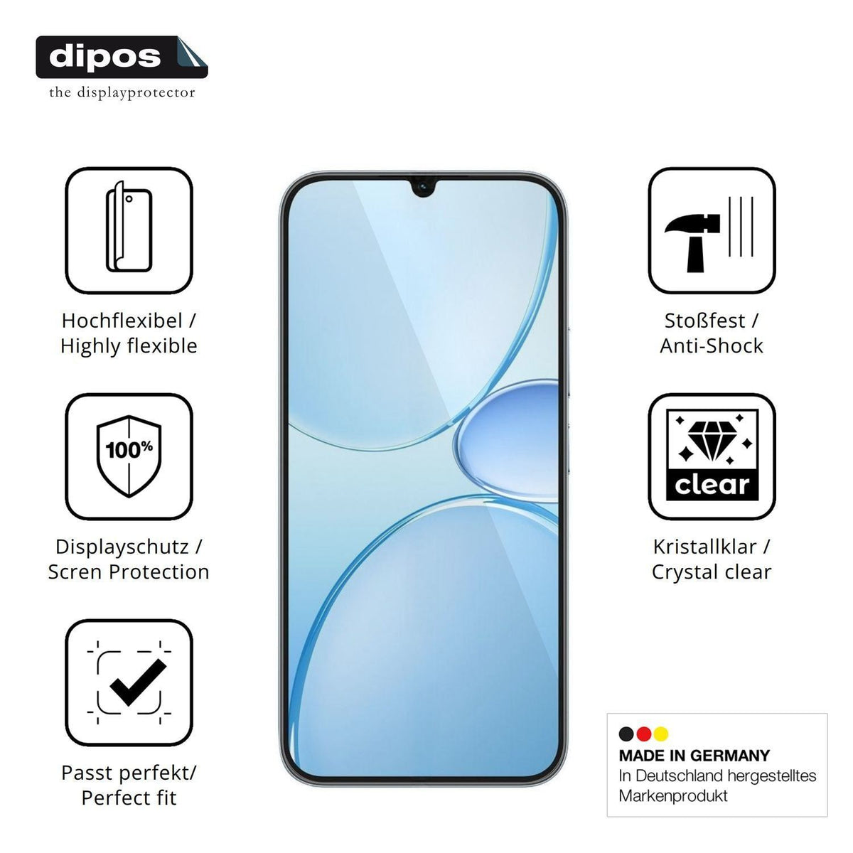2x 3D Full Cover Schutzfolie für Realme Narzo 100 (7)