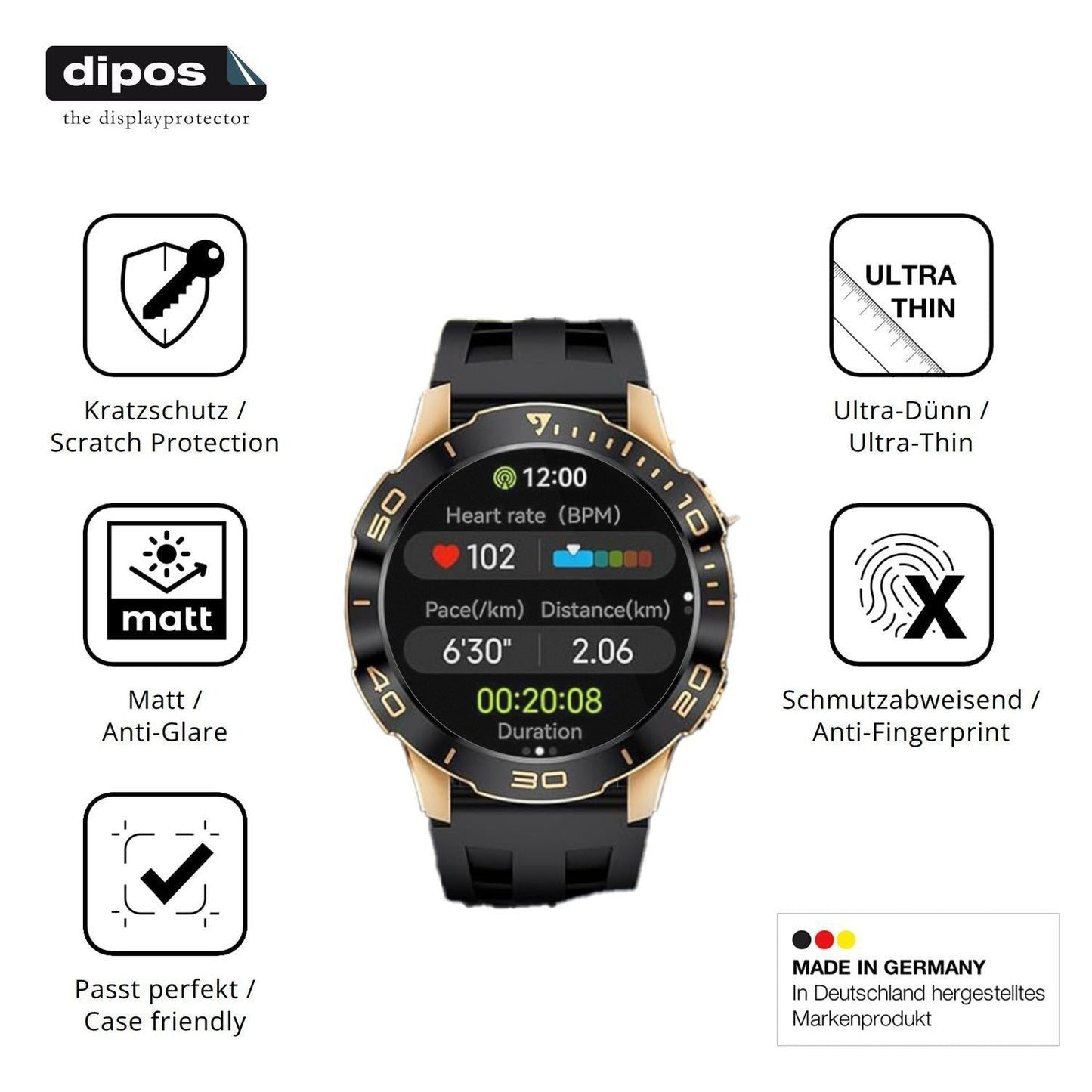 6x Schutzfolie matt für BENYAR SMART TX7 Display-S (7)