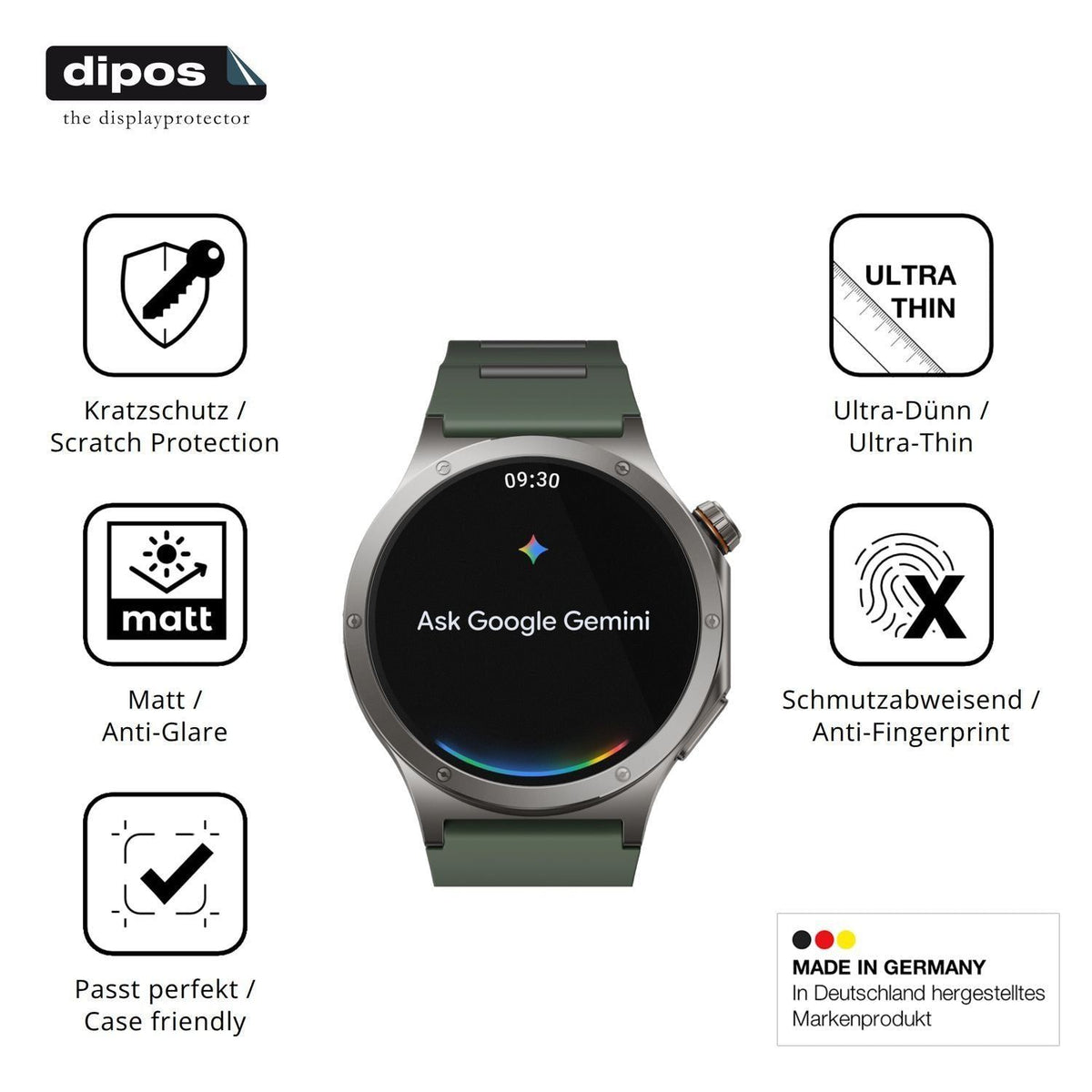 6x Schutzfolie matt für OnePlus Watch 4 Display-Sc (7)