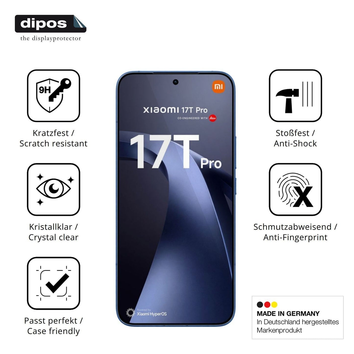 2x 9H Schutzfolie für Xiaomi 17T Pro Panzerfolie (7)