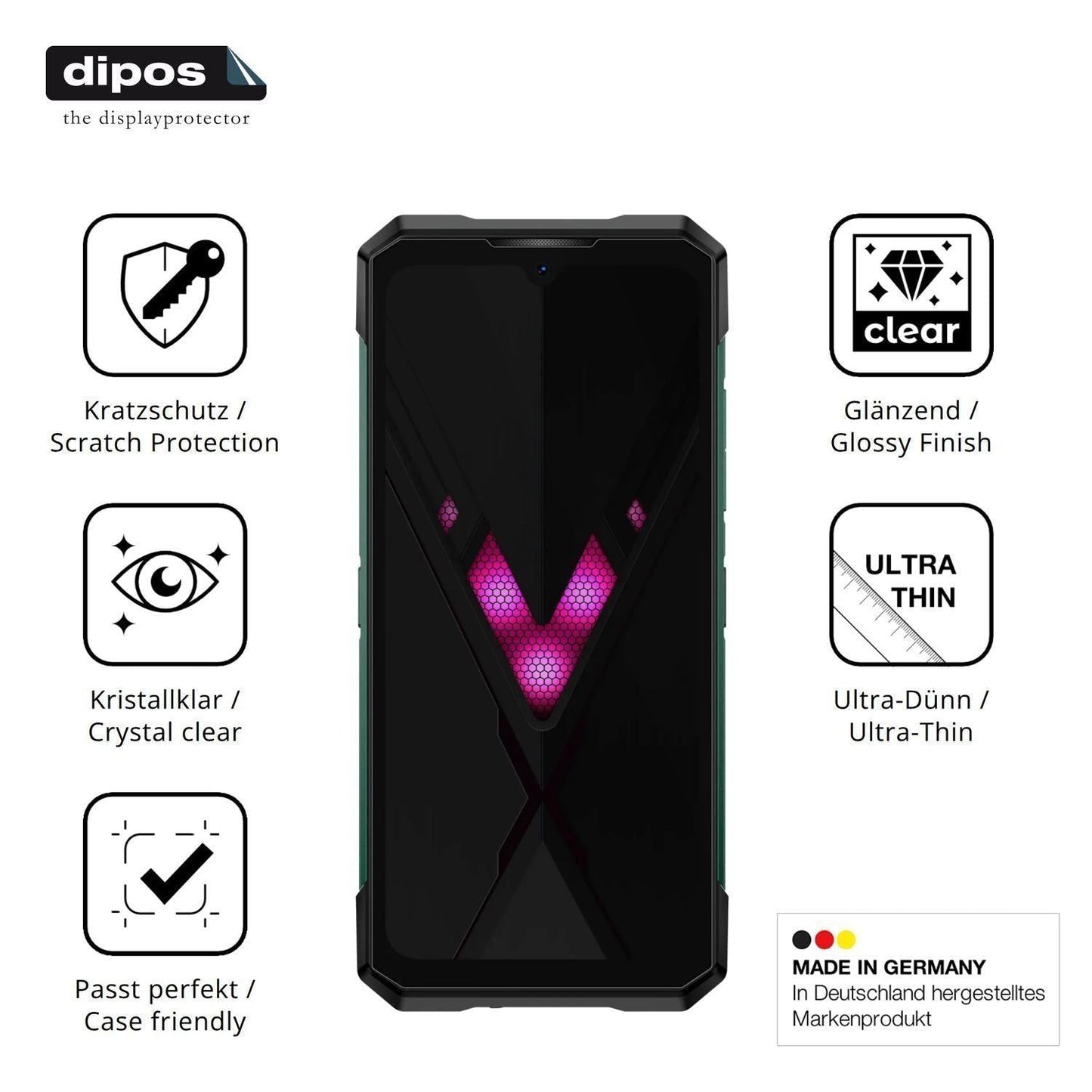 4x Schutzfolie klar für Doogee S200 Ultra Display- (7)