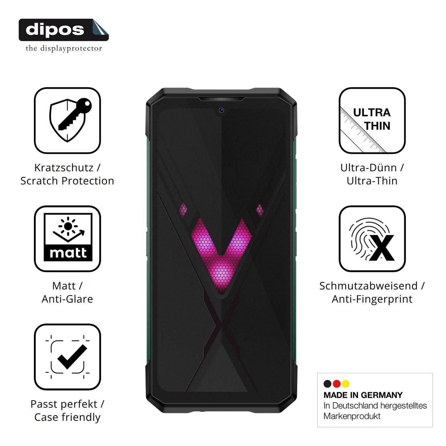 4x Schutzfolie matt für Doogee S200 Ultra Display- (7)