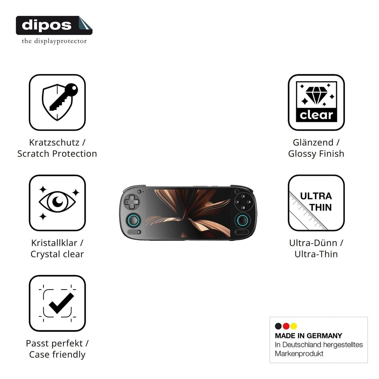 2x Schutzfolie klar für Retroid Pocket 5 Display-S (7)