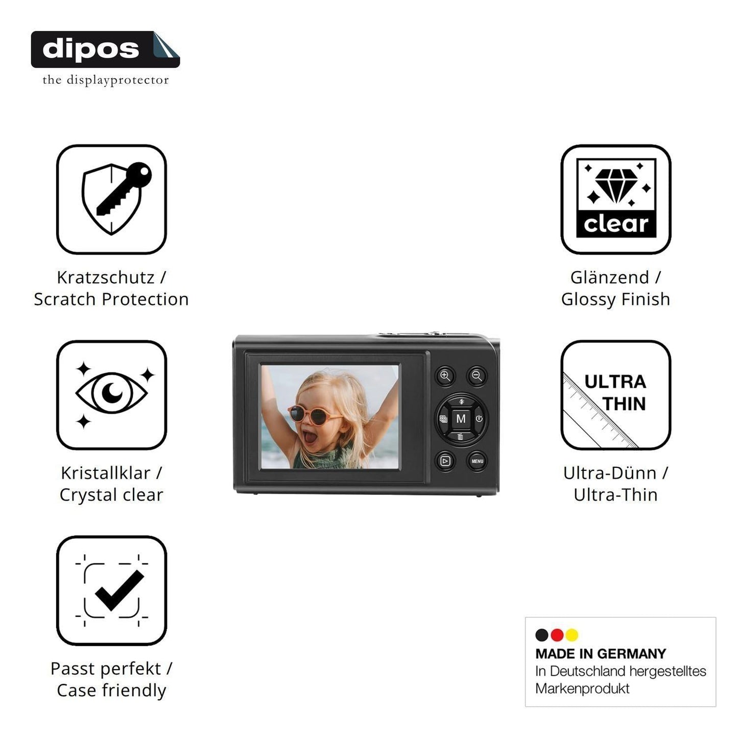 4x Schutzfolie klar für LAMA LM220 Display-Schutzf (7)