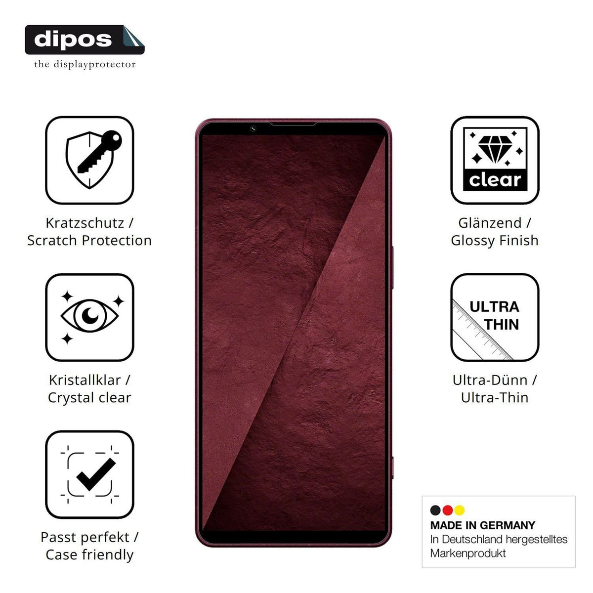 4x Schutzfolie klar für Sony Xperia 1 VIII Display (7)
