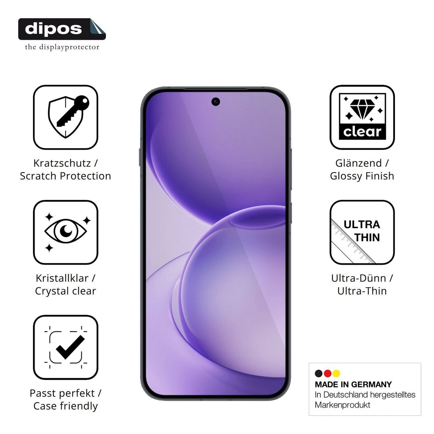 4x Schutzfolie klar für Oppo Reno16 Display-Schutz (7)