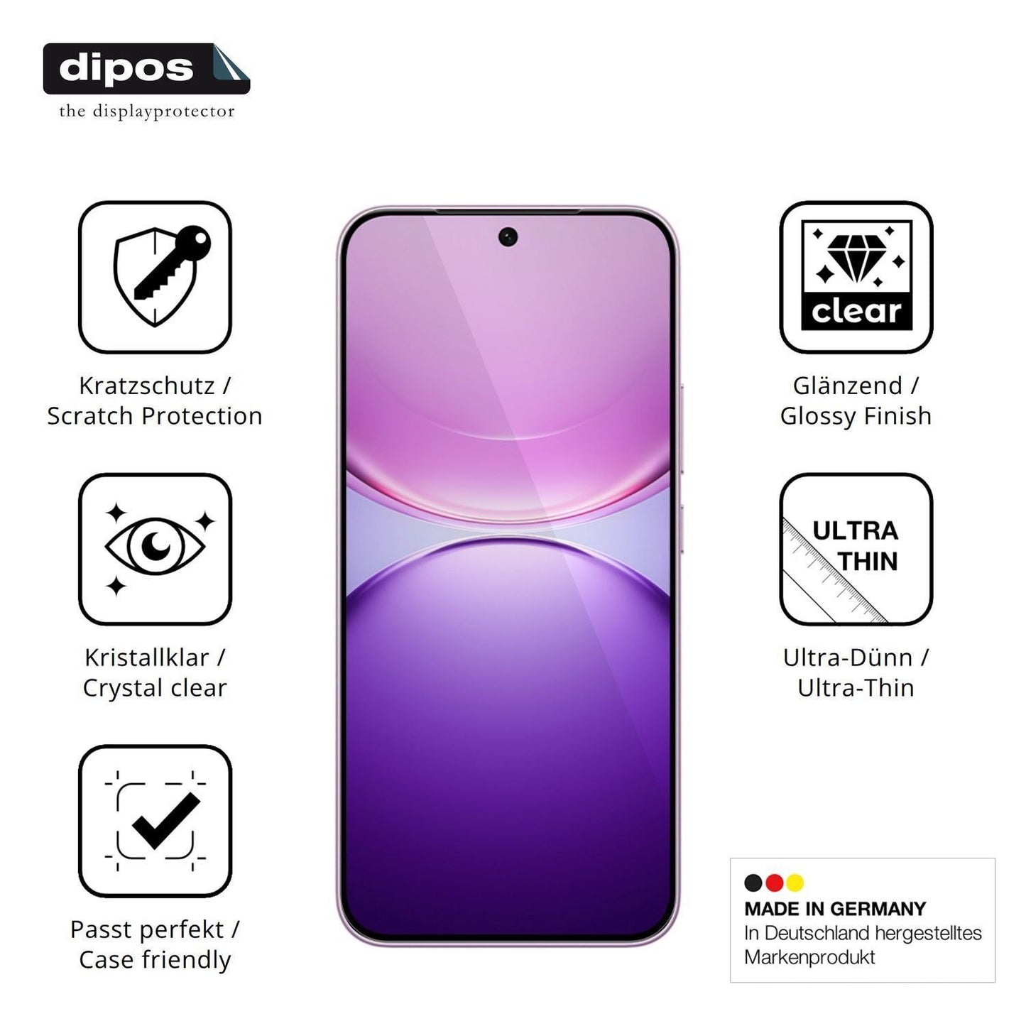 4x Schutzfolie klar für Vivo Y600 Turbo Display-Sc (7)